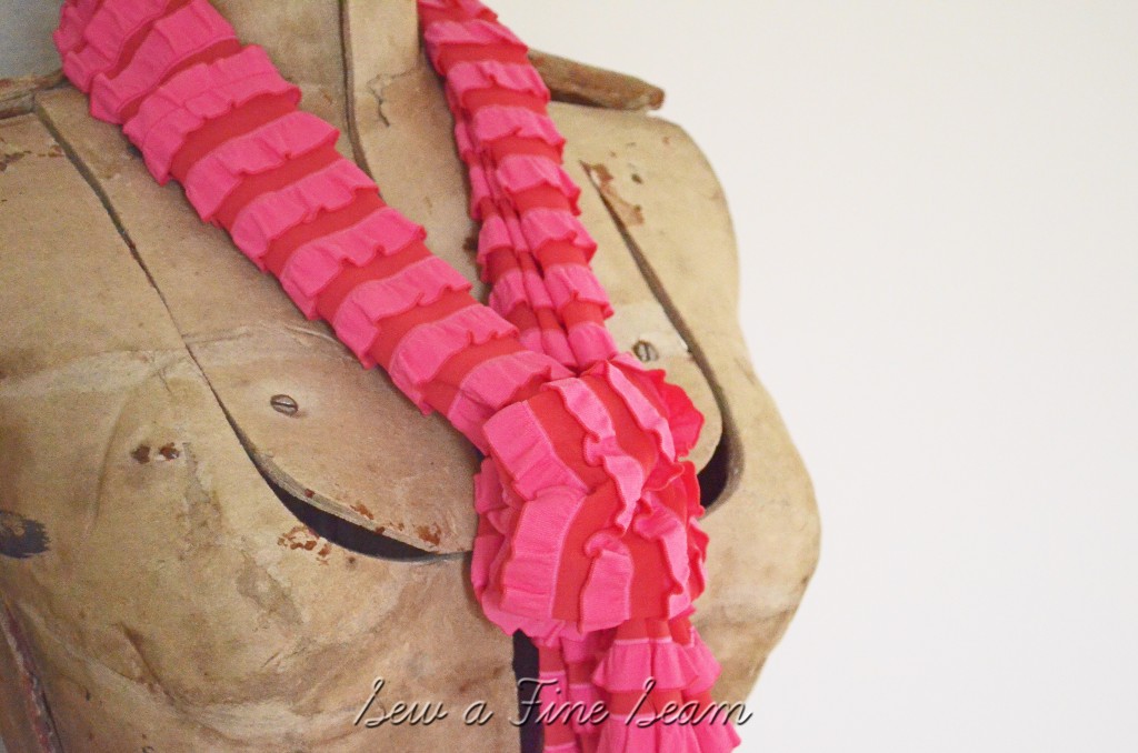 red and pink scarf 3